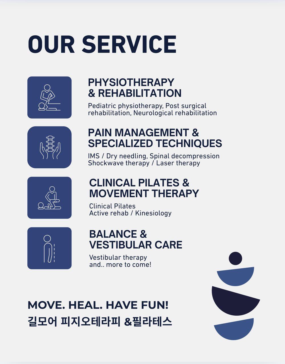 Gilmore Physio, Gilmore Physio